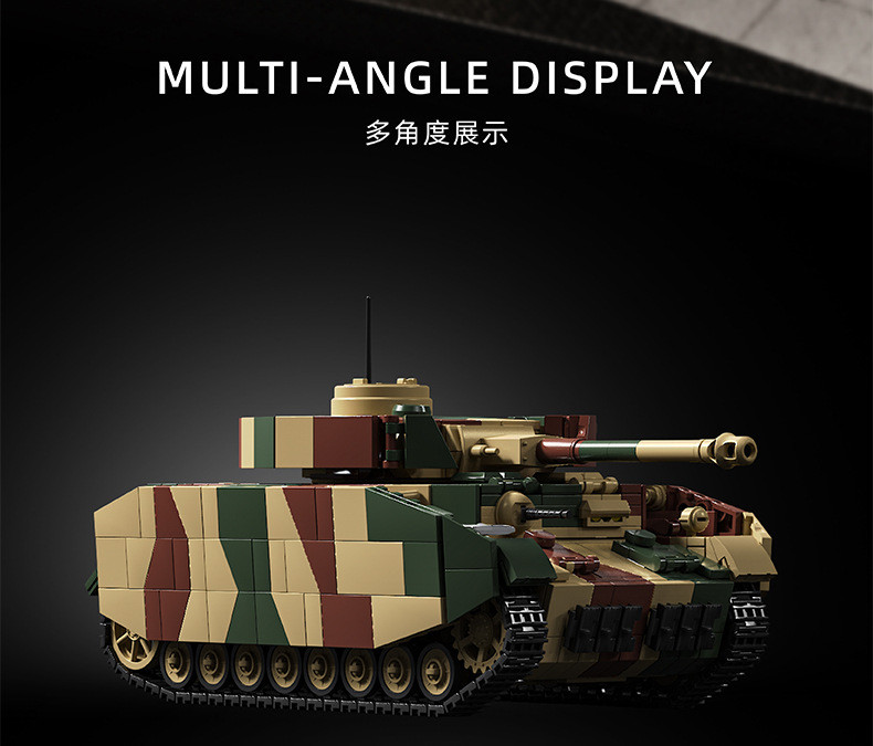 97030,Panzer IV H,Building Blocks,1:28 Panzer IV Tanks Toys Gifts for ...