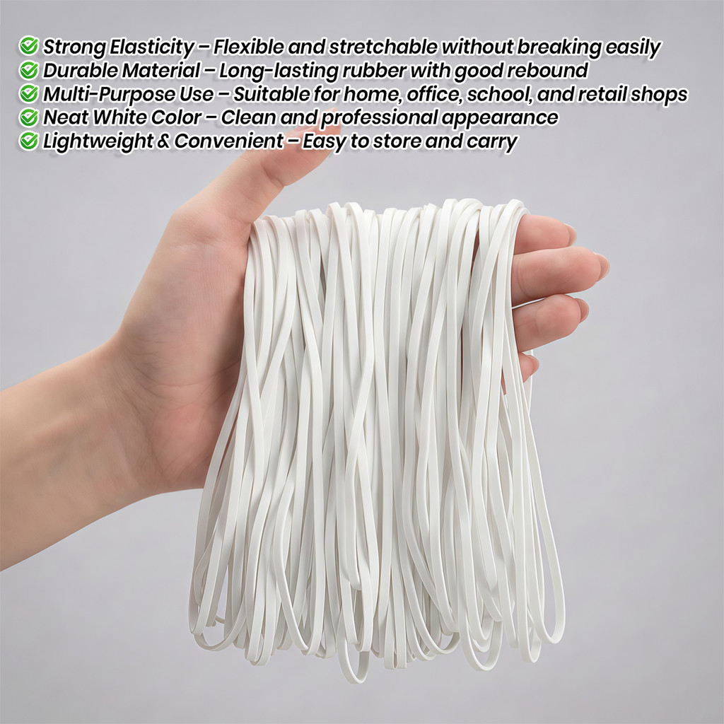 VCR Elastic Rubber Band 200g+/- Strong Stretch Rubber Bands Postman ...