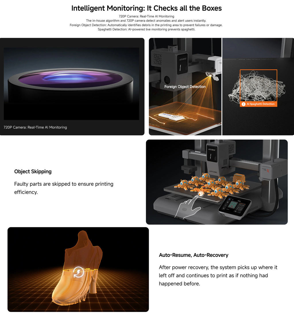 Anycubic Kobra X Multicolor FDM 3D Printer with Multicolor Printing ...