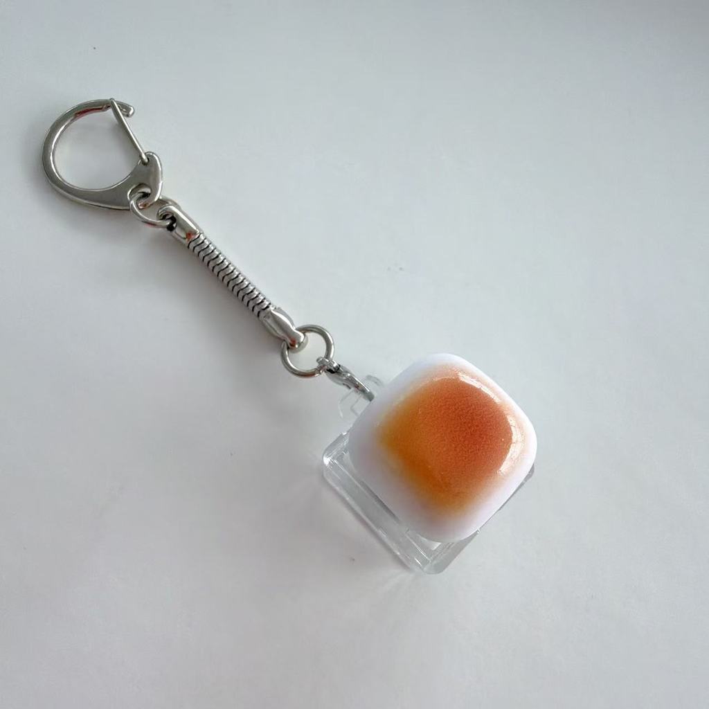 Creative Bread Keyboard Design Stress Relief Keychain Funny Keycap ...