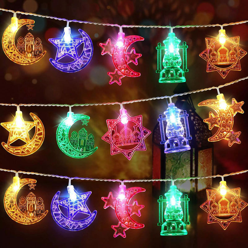 Lampu Raya Ketupat Star Moon String Light Fairy Lights Lampu Hari Raya ...