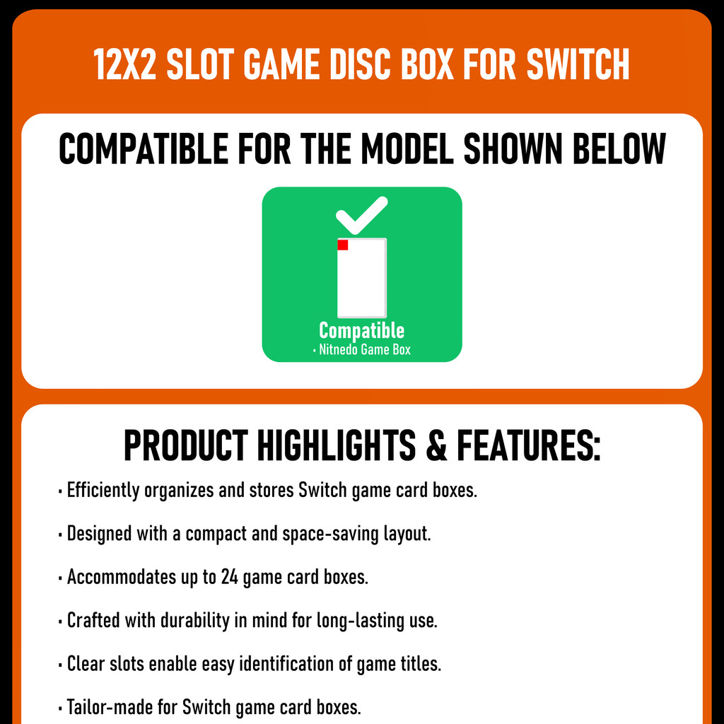 DOBE Nintendo Switch OLED V1 V2 Lite Game Card Disc Case Storage Rack ...