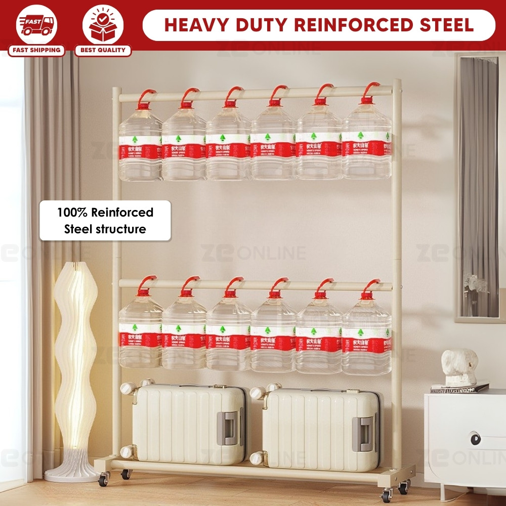 Double Layer Clothes Rack Rak Baju Dua Tingkat Besi Standing Hanger ...