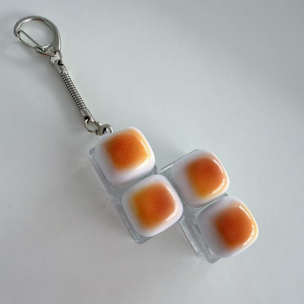 Creative Bread Keyboard Design Stress Relief Keychain Funny Keycap ...