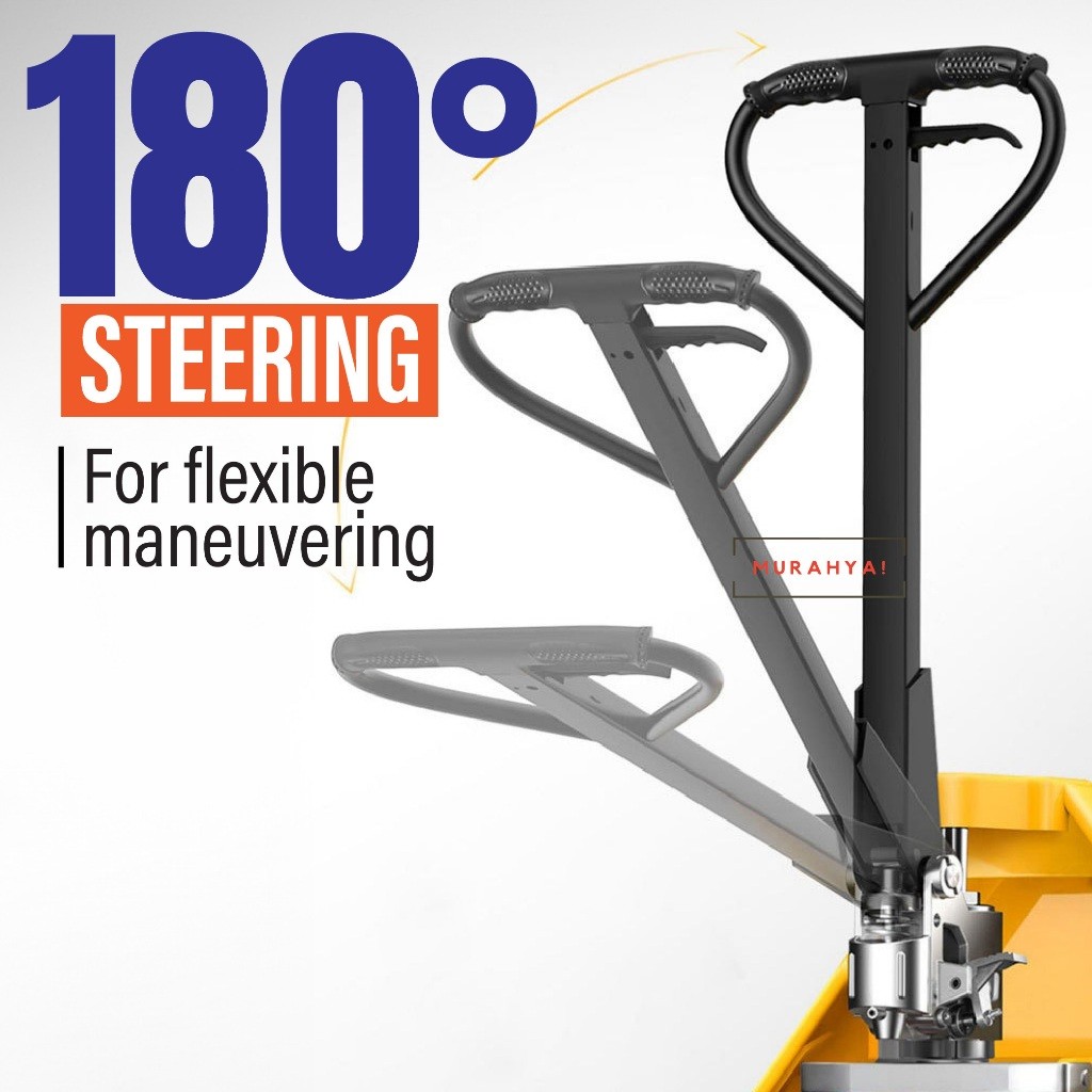 Truck Hand Jack Pallet Hydraulic Forklift Jek Tangan 3/2Ton Heavy Duty ...