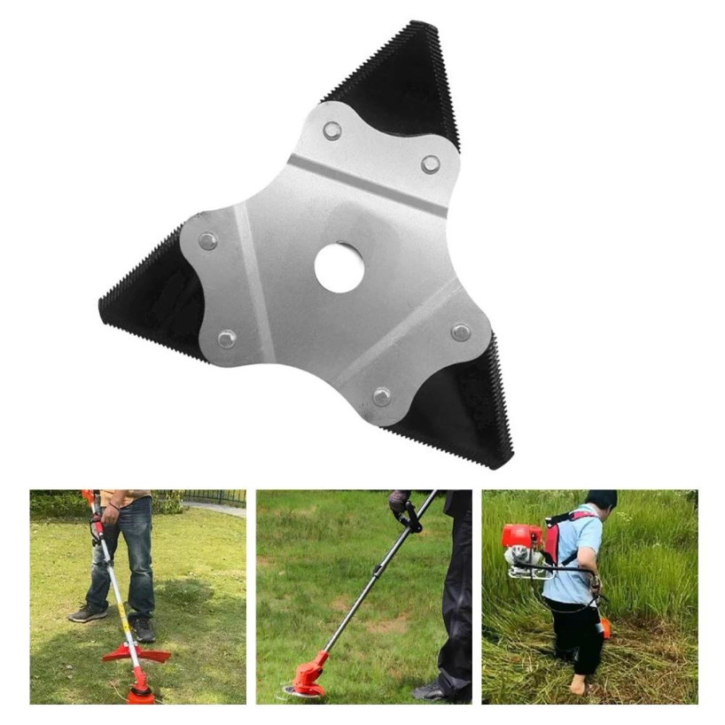 3PCS 10 Inch 3 Teeth Powerful Brush Cutter Blade 230mm Heavy Duty ...