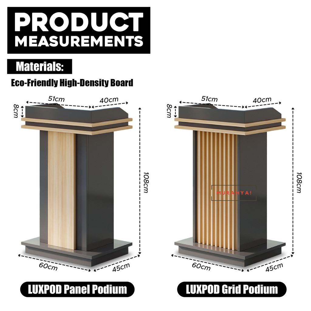 LuxPod Podium Rostrum Lectern Stand Podium Stage Stand Meeting ...