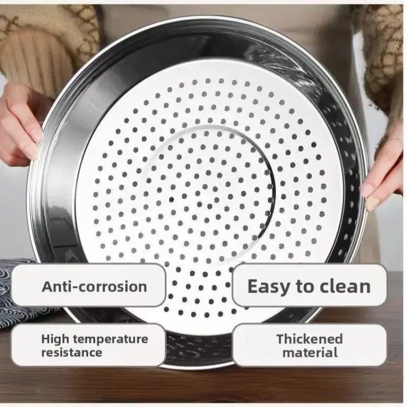 28/30/32/32CM Stainless Steel Steamer Pan Round Deepened Thickened ...