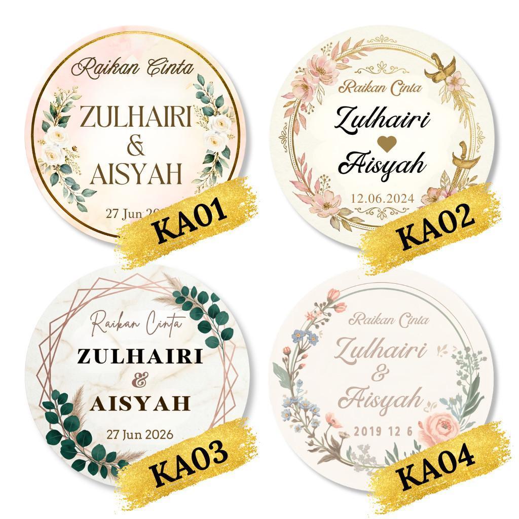STICKER KAHWIN 50pcs / 100PCS | MAJLIS | DOORGIFT | WEDDING | GOODIES ...