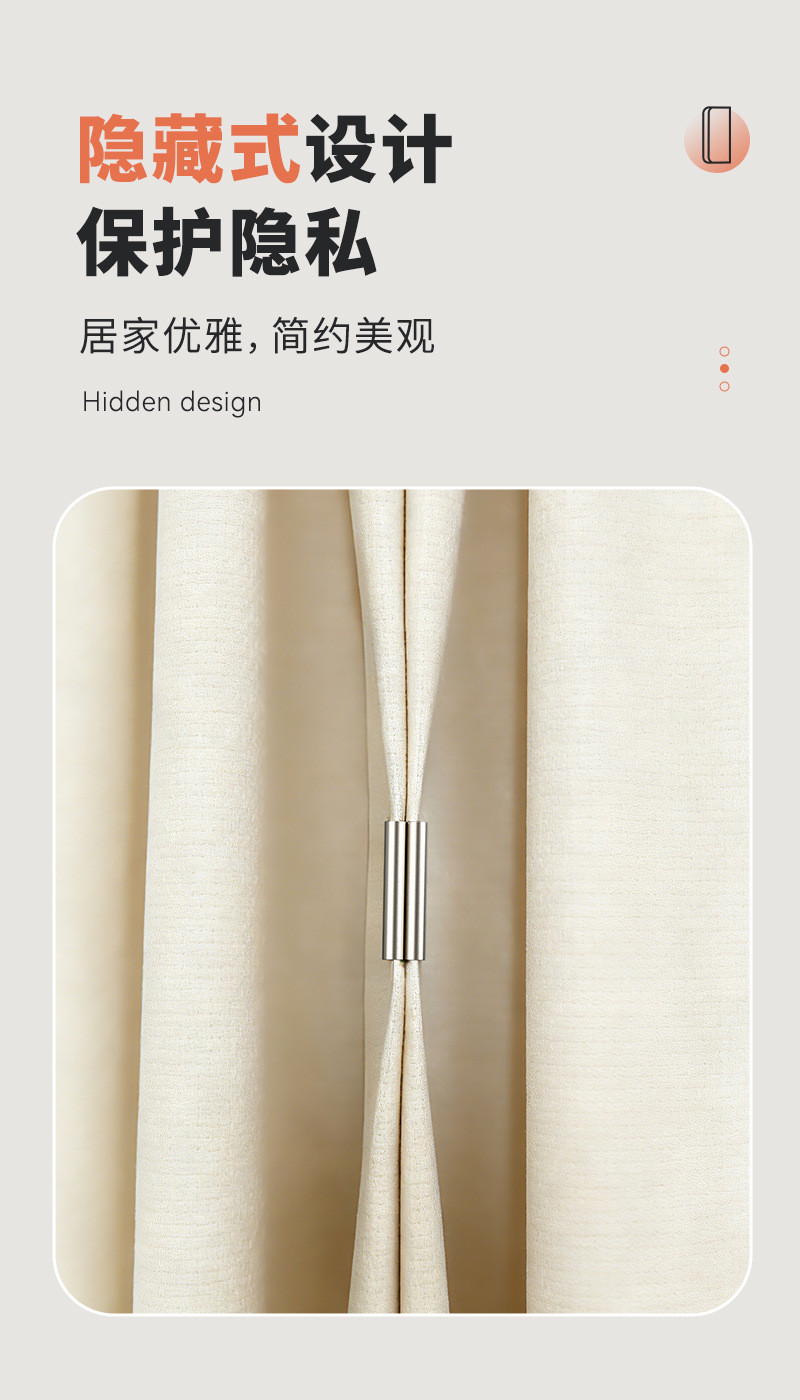 Magnetic Blackout Curtain Clip - No-Drill No-Sew Magnetic Closure for ...