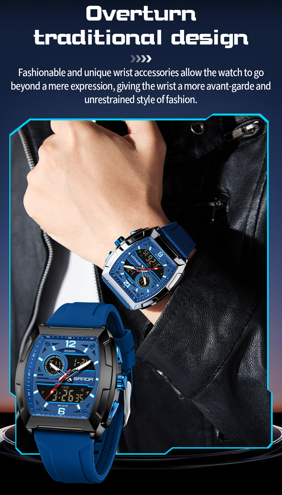 SANDA Multi-Mode Watch for Students - Countdown, Triple Time ...