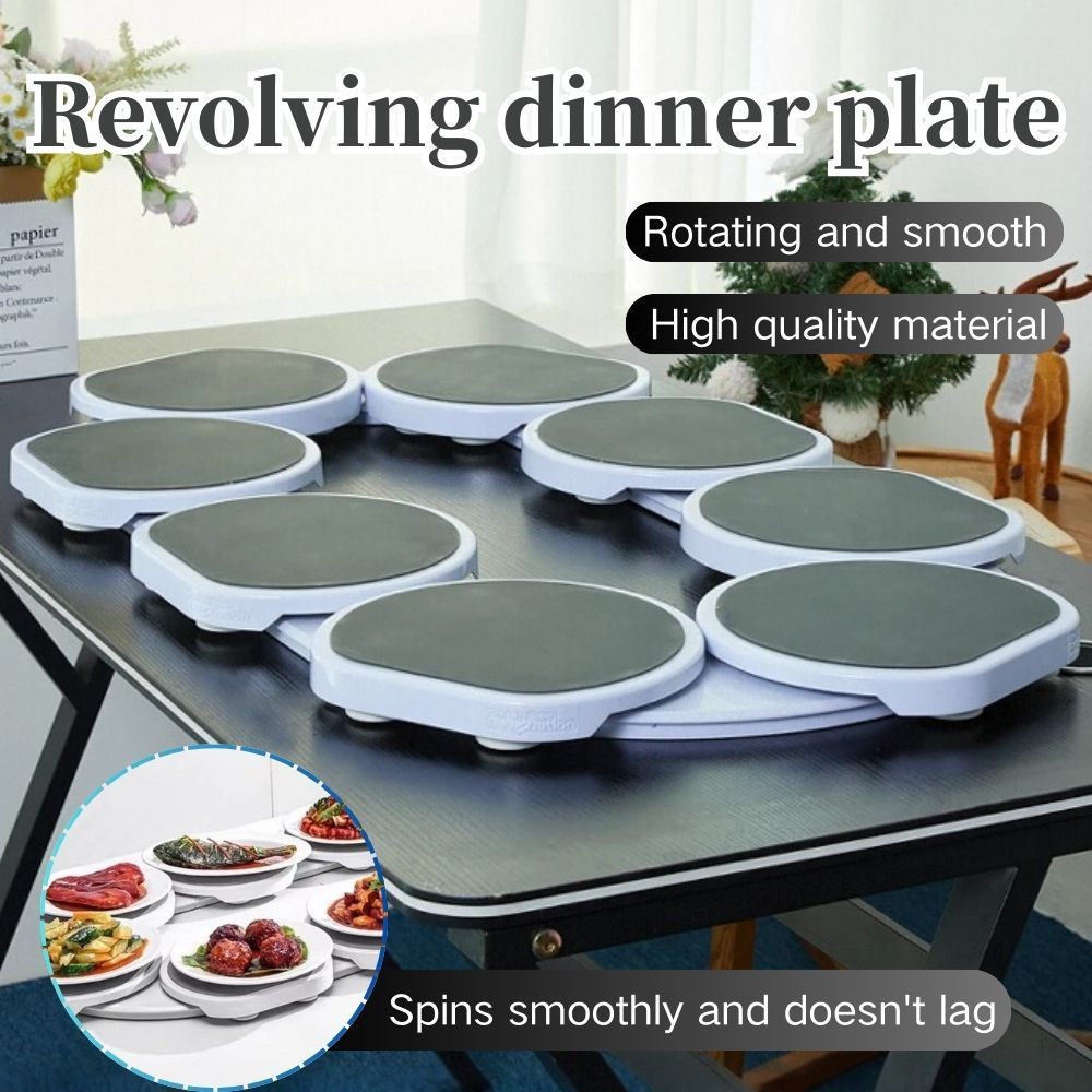[𝗙𝗶𝘁𝘀 𝗔𝗻𝘆 𝗧𝗮𝗯𝗹𝗲] Rotating Turn Top Dining Table Lazy Susan Meja Makan ...