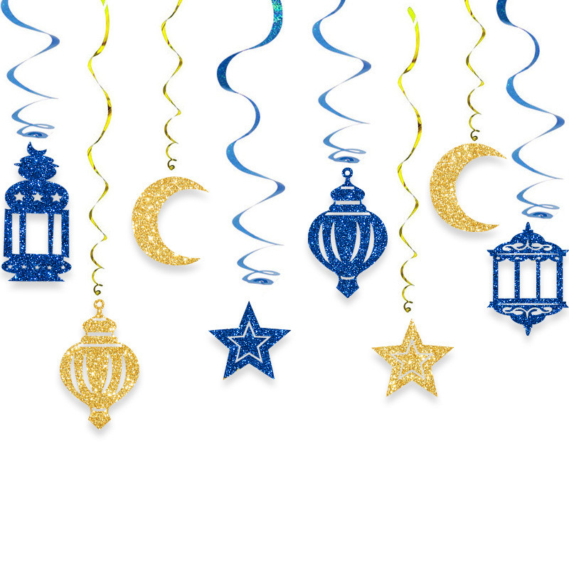2026 Ramadan Decoration Hari Raya with Star Moon Pendants Ornament Eid ...