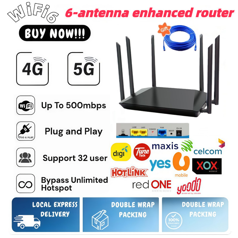 [MY shipping] 1200Mb/s Wireless Router 2.4GHz put sim Card LTE CPE ...