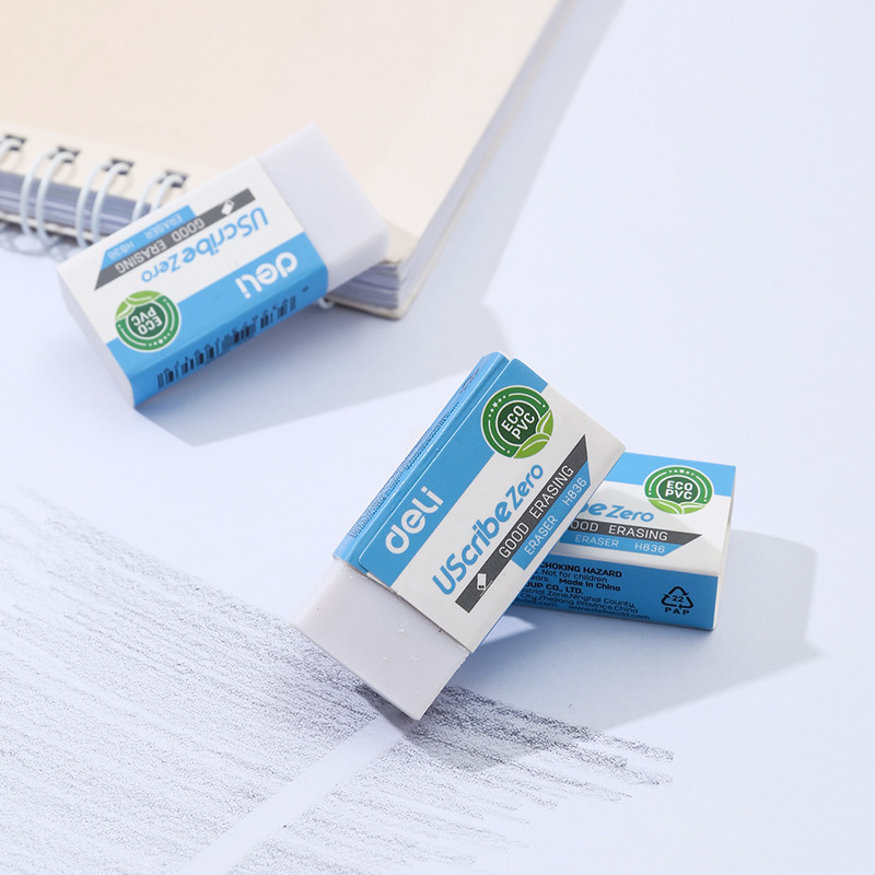 Deli UScribe Zero Eraser PVC Smooth Pemadam Lembut & Bersih School ...
