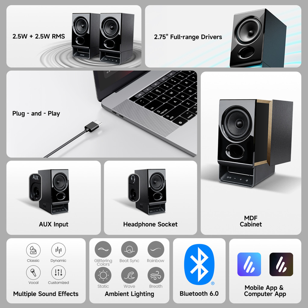Edifier R20BT USB-Powered Speaker | Shopee Malaysia