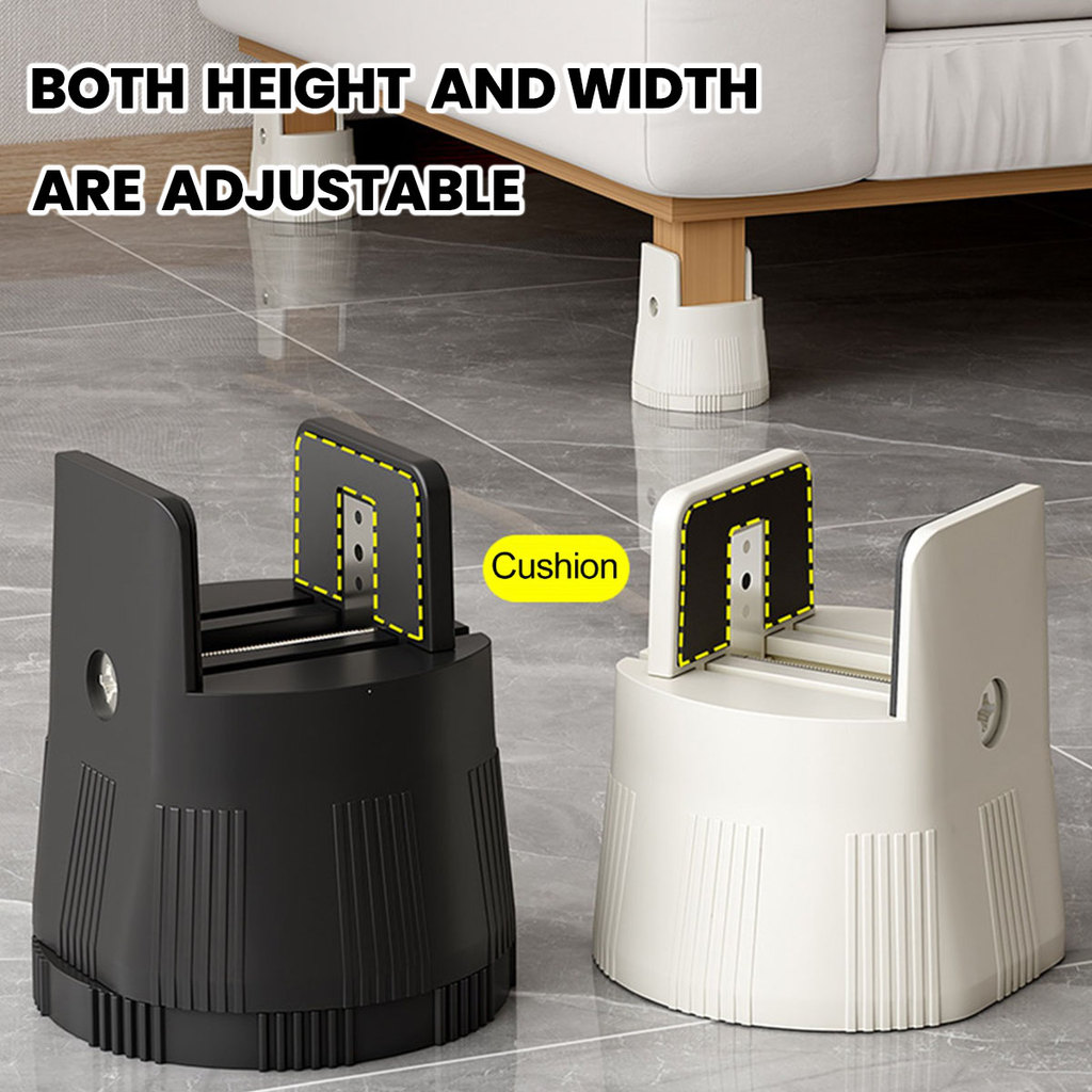 4PCS/Set Bed Foot Booster Mats Chair Leg Risers Adjustable Chair Feet ...