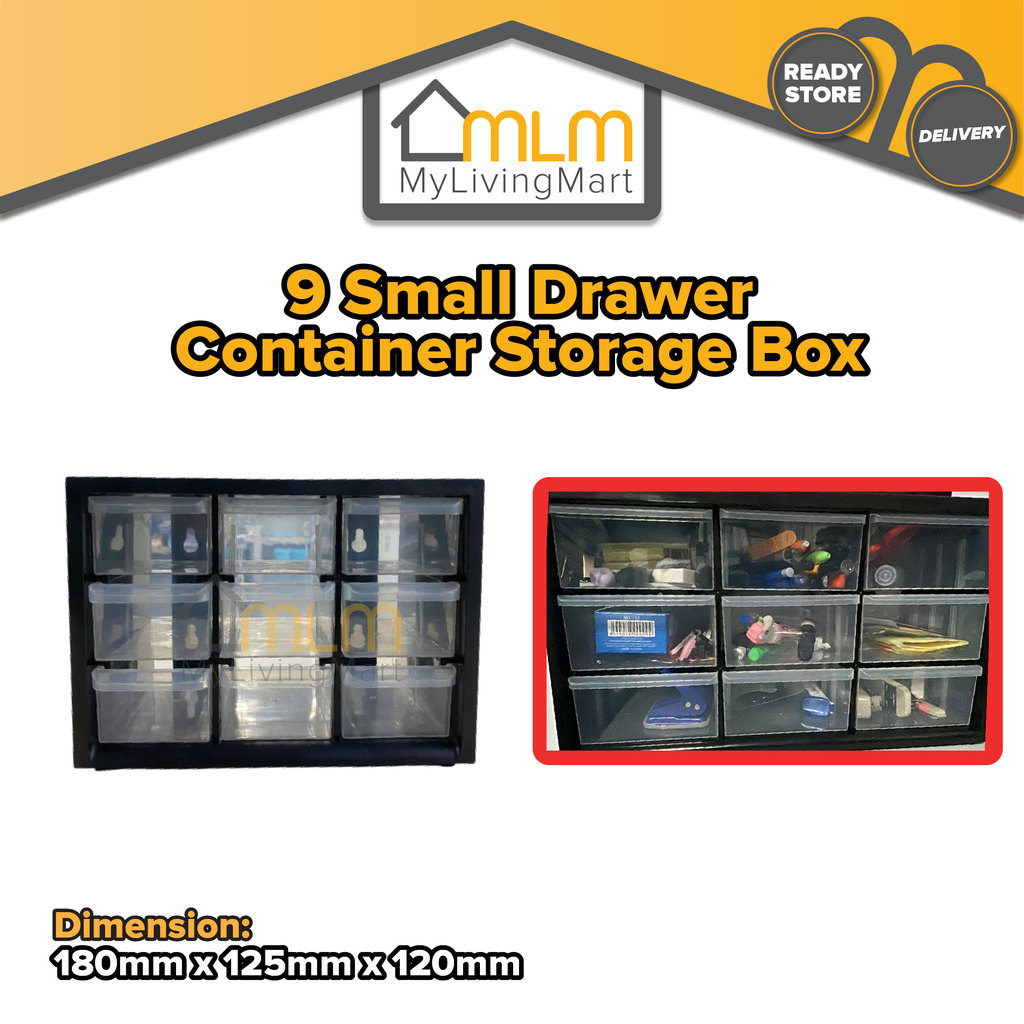 9 Multi Compartment Accessories Mini Small Drawers Container Organizer ...