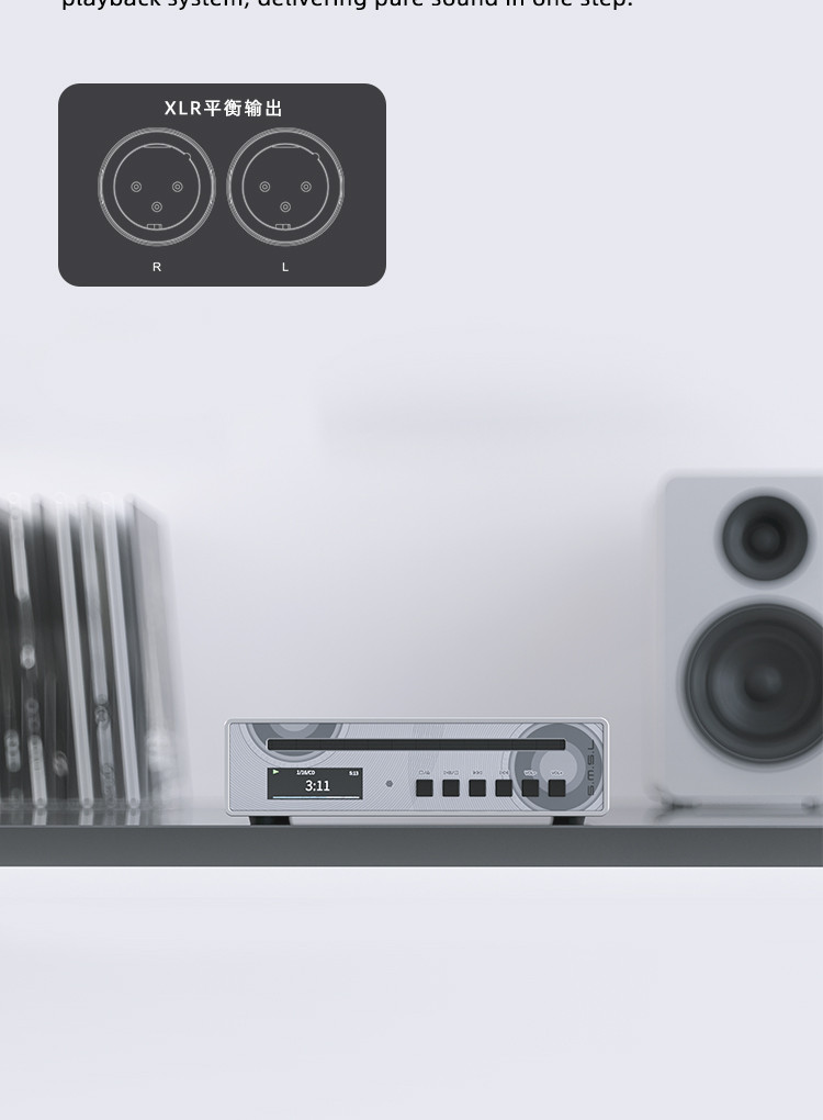 SMSL PL100 Pro CD Player Multi-function CS43131*2 DAC Chips Supports ...