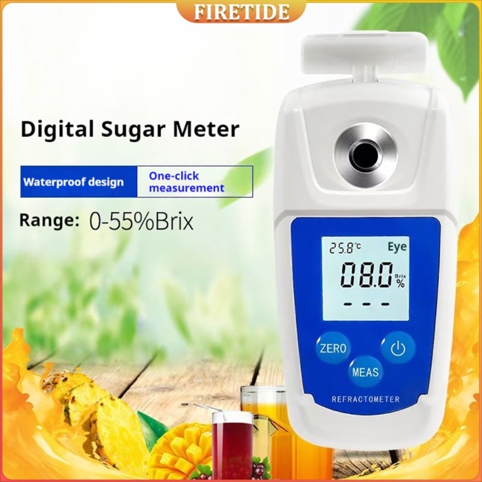 Digital Brix Meter Refractometer Fruit Juice Drinks Sprite Beverage ...