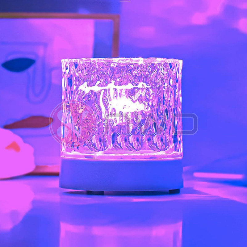 𝗚𝗟𝗢𝗪 𝗠𝗢𝗧𝗜𝗢𝗡 》 LED Water Ripple Night Light 16 Colors RGB Projector Lamp ...