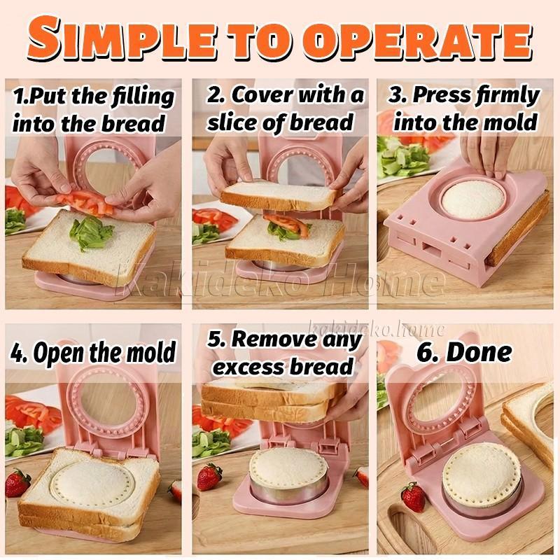 【BUY 2 SAVE 30%】Sandwich Cutter Sealer DIY Acuan Roti Anti-Bocor Ais ...