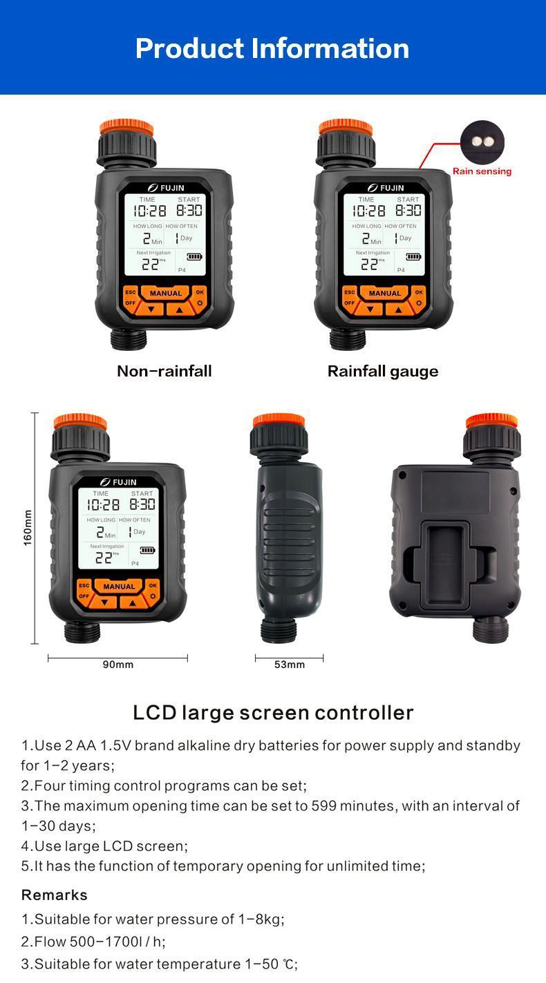 New Large LCD Display Water Timer Waterproof IP65 Home Garden ...