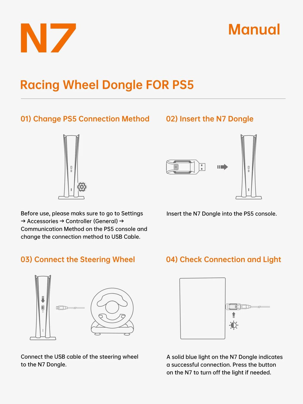 PXN N7 Adapter PS5 Racing Wheel Converter for PXN V3 V900 gen2 V9 gen2 ...