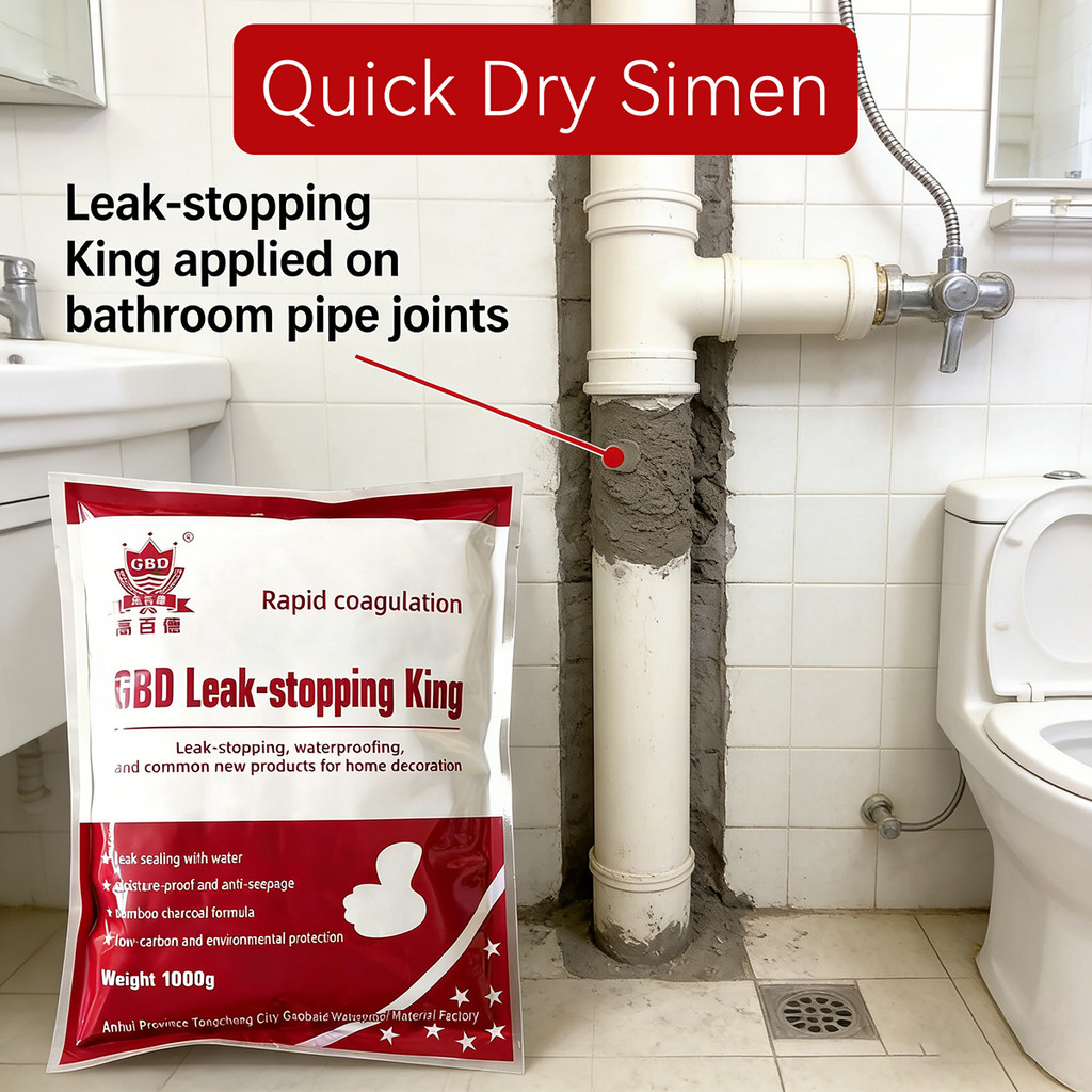 COD WaterProof Cement 3 Mins Quick Dry Simen Kalis Air Cepat Kering 1Kg ...