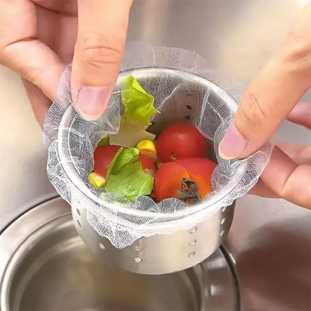 Kitchen Sink Filter Net Disposable Sink Garbage Bag Sewer Drain Filter ...