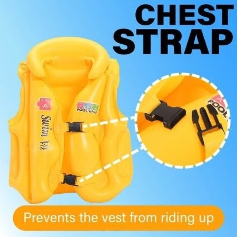 Kids Life Jacket Swimming Vest Buoyancy Vest PVC Inflatable Swimming ...