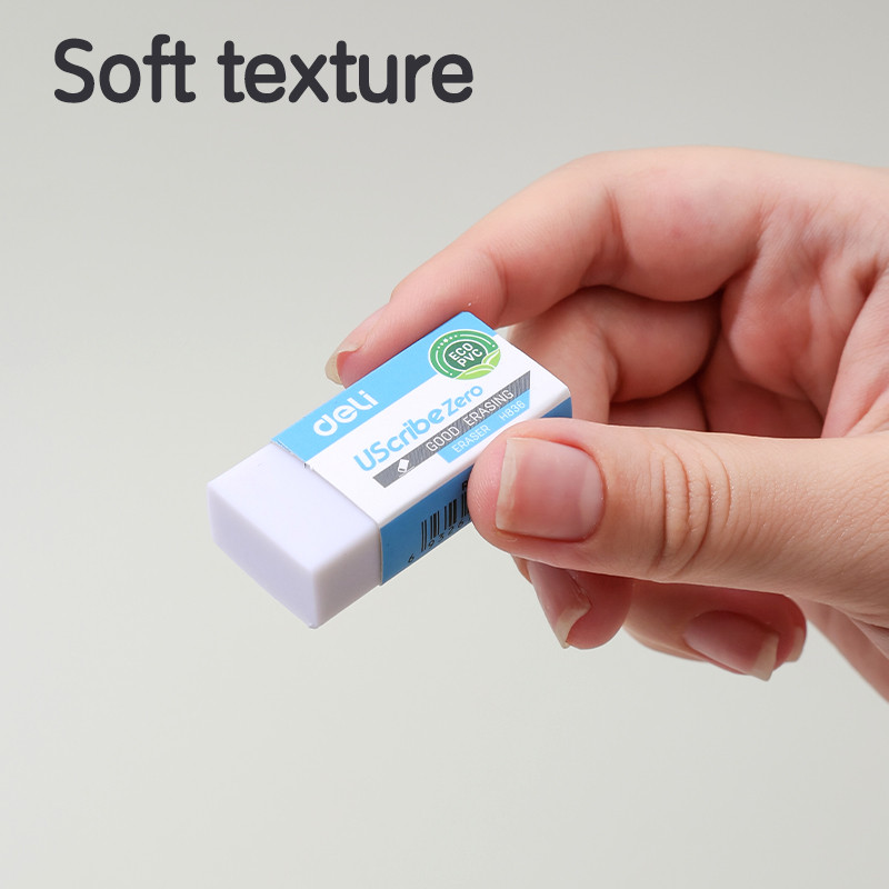 Deli UScribe Zero Eraser PVC Smooth Pemadam Lembut & Bersih School ...