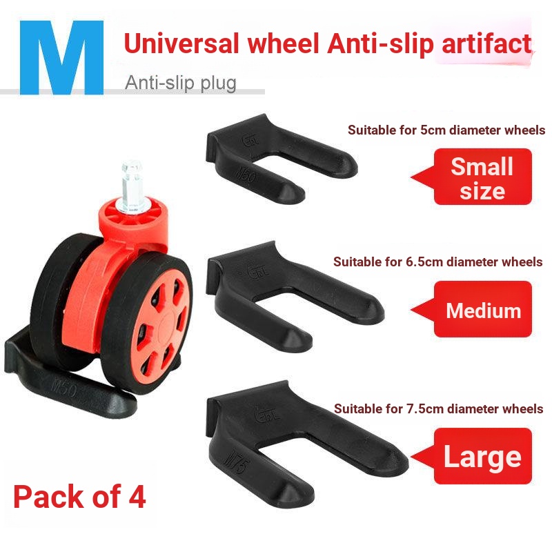 Office Chair Wheel Holder Computer Swivel Universal Roller Pulley