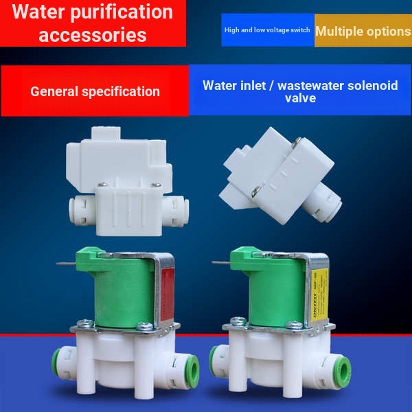 Water Purifier 3 Points 2 Inlet Wastewater Solenoid Valve High Pressure ...