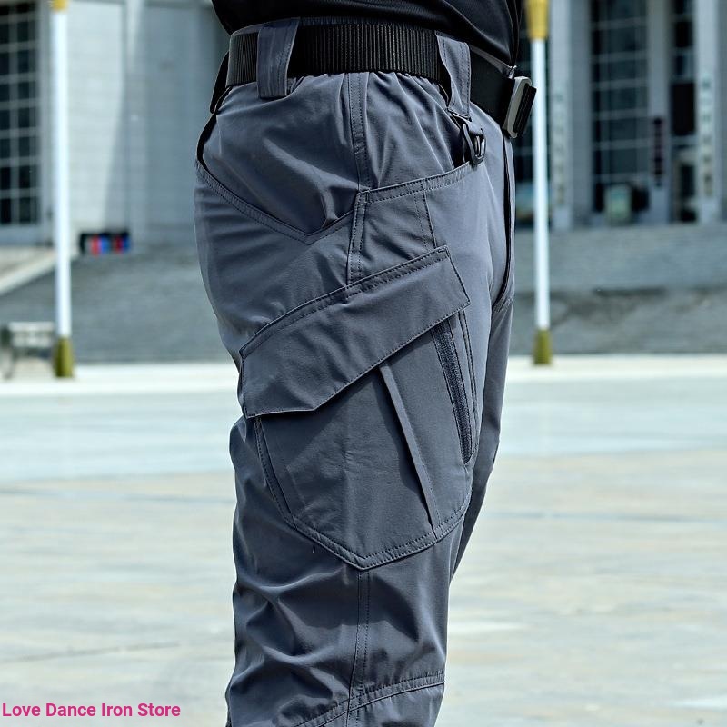 Tactical Pants Summer Quick-Drying Men IX9 Trousers Slim-Fit Special ...