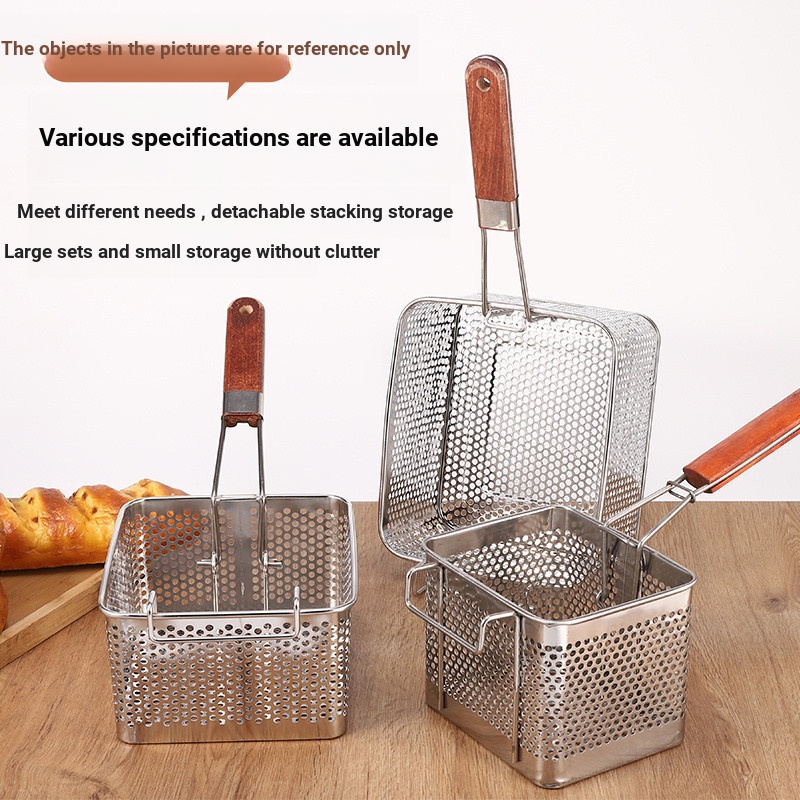 81 Stainless Steel Sieve Frying Mesh Sieve Mesh Frying Basket Frying ...