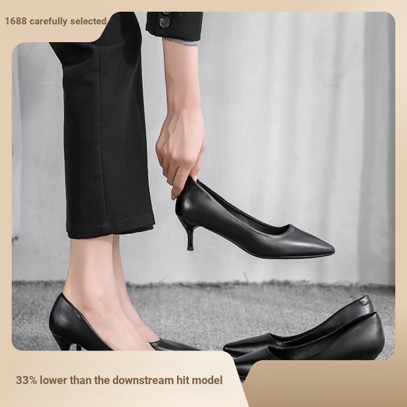Ready stock doll shoes gibi school shoes with heels for women Flight