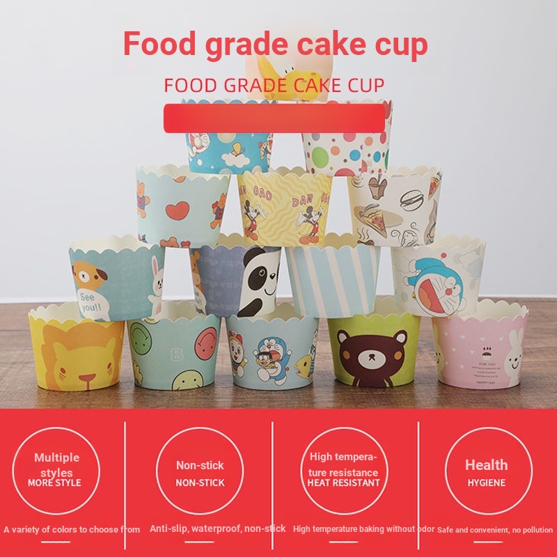 Paper Cupcake Paper Cup High Temperature Resistant Baking Household