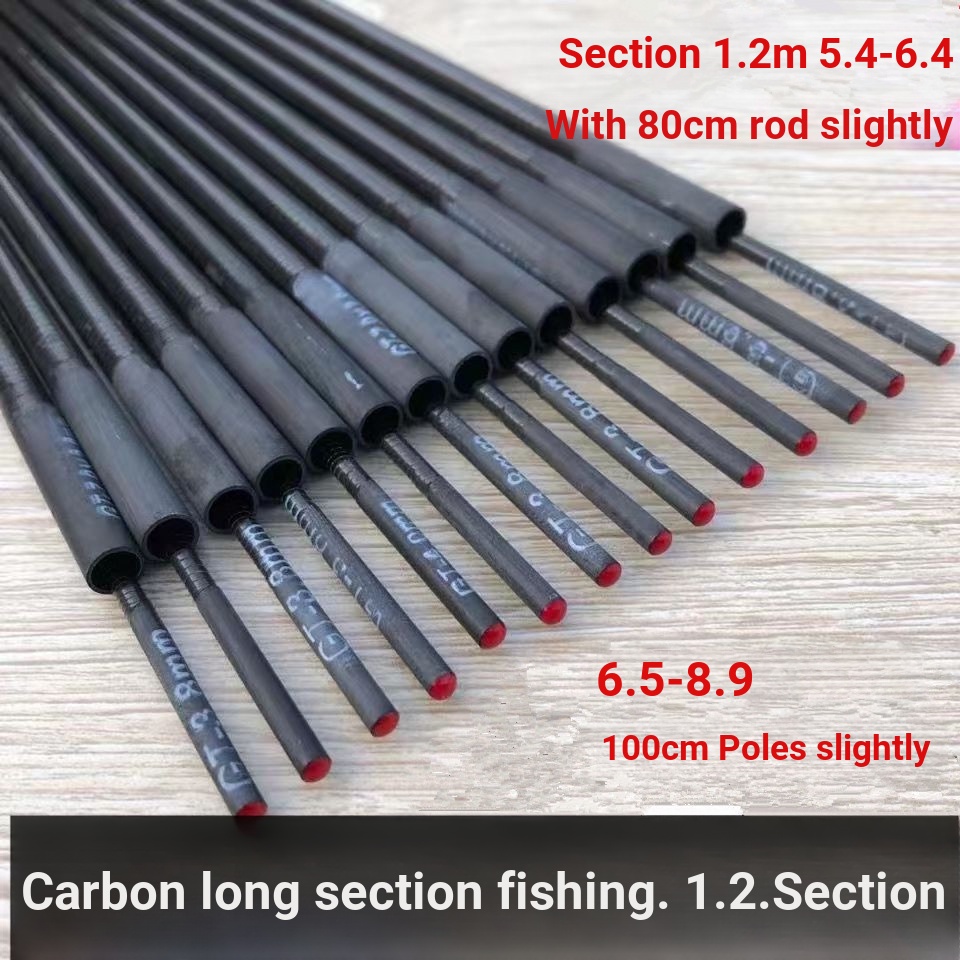 Carbon Fishing Rod with Section One Two Sections 1 Meter Long One