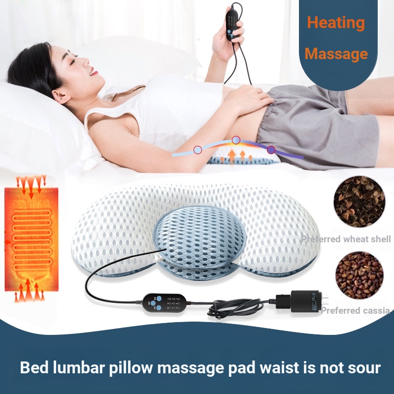 Bed Lumbar Pillow Massage Heating Lumbar Spine Room Disc Sleeping Pad