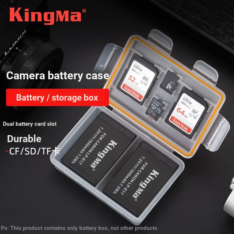 ((Camera Battery Storage) LPE17 Battery Box Canon R10 RP M3 M5 M6 760D