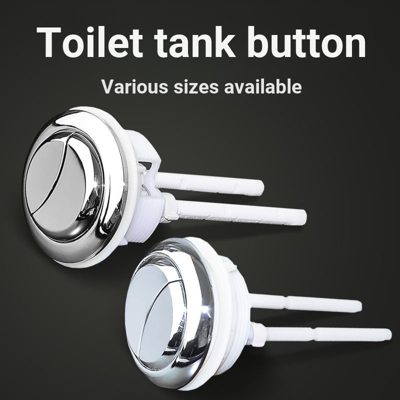 Round Toilet Double Button Water Tank Flush Toilet Button Flush Toilet ...