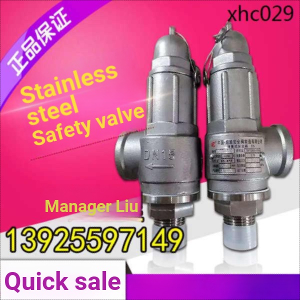 A a22W16P Stainless Steel 304 Safety Valve Boiler Water Pump Gas