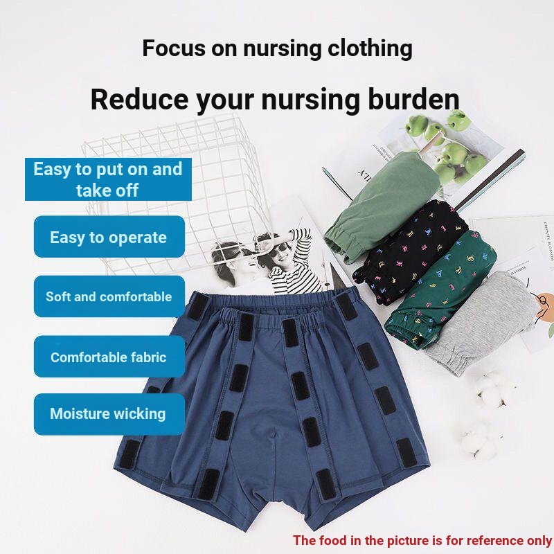 Pure Cotton OnePiece Underwear Fracture Stroke Hospital Patient