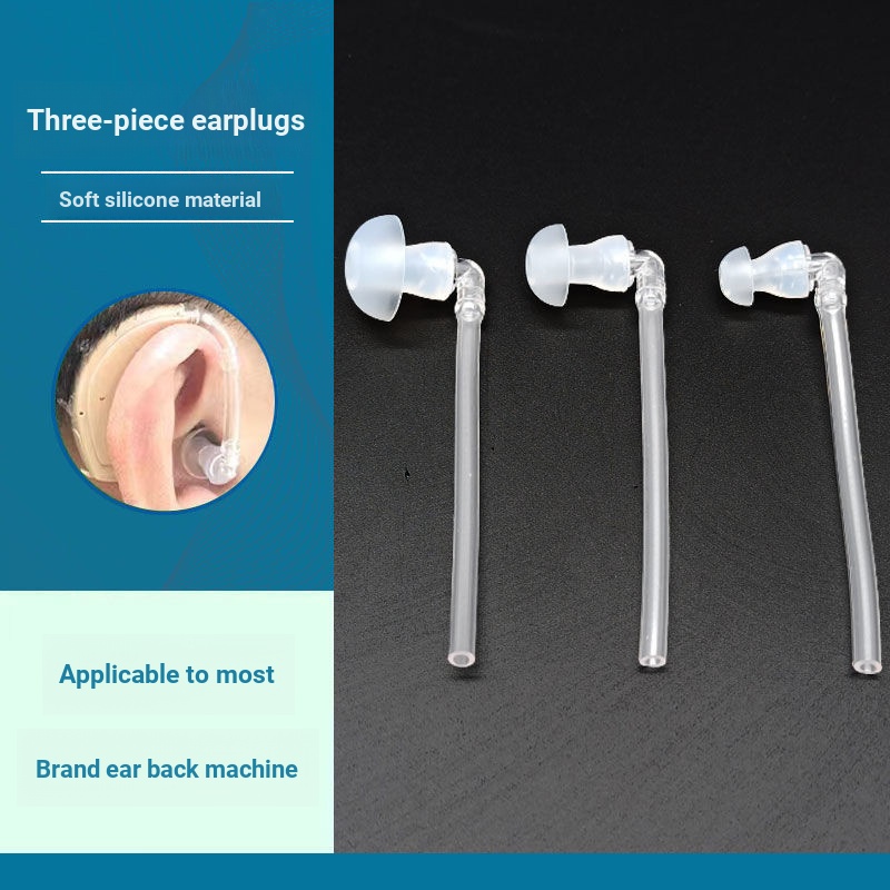 3.22 Hearing Aid Earplug Duct Mushroom Head Large Medium Small Size Soft Ear Cap Silicone Sound