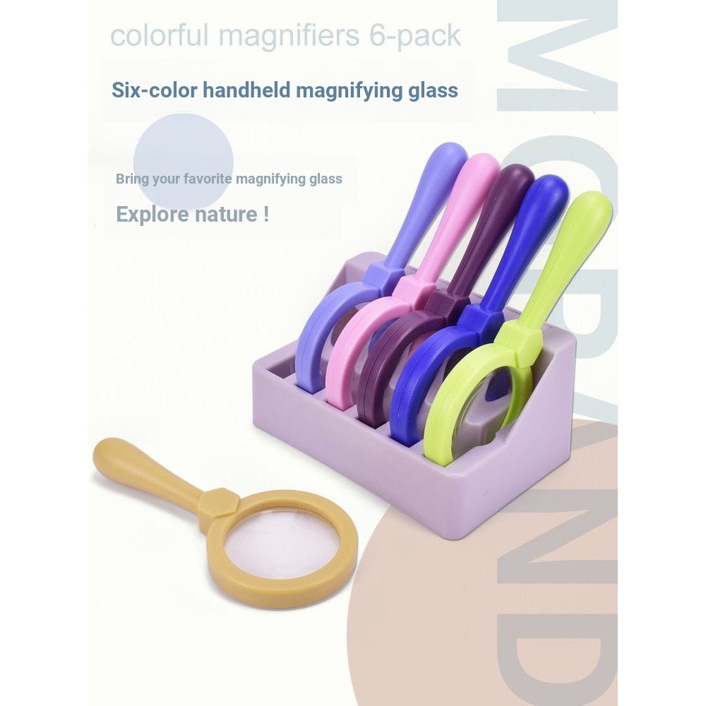 Children Handheld Magnifying Glass Kindergarten Science Experiment
