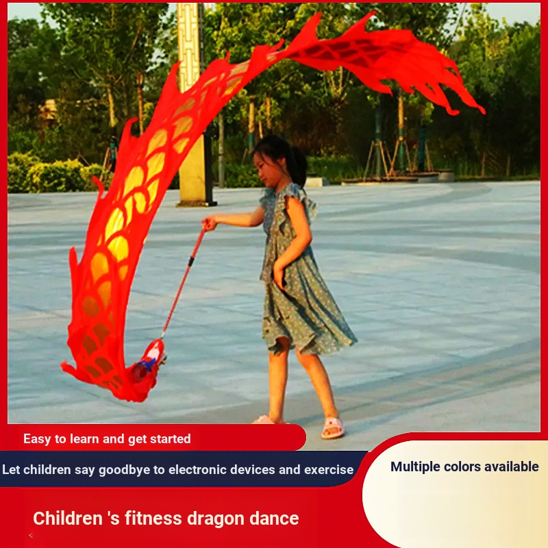 Children's Square Fitness Dragon Swinging Dragon Ribbon Dragon Empty ...