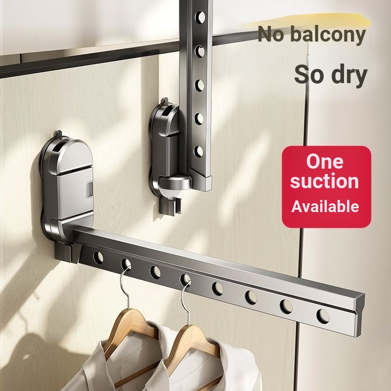 Suction Cup Drying Rack Portable Perforation-Free Folding Drying Rack ...