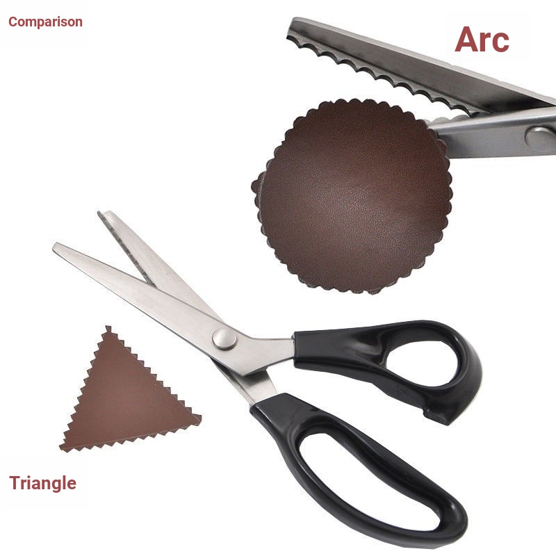 Tooth Cloth Scissors Lace Scissors Adult Tailor Scissors Triangle Wave ...