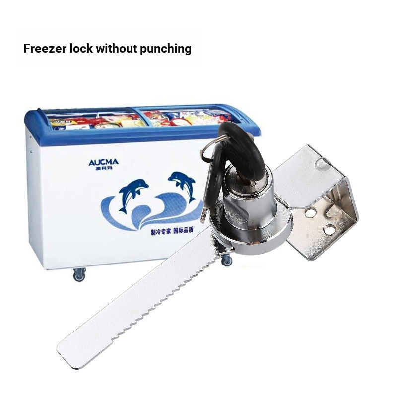 Freezer Lock Antitheft Refrigerator Horizontal Ice Cream